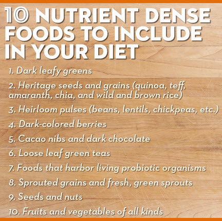 nutrient-dense foods